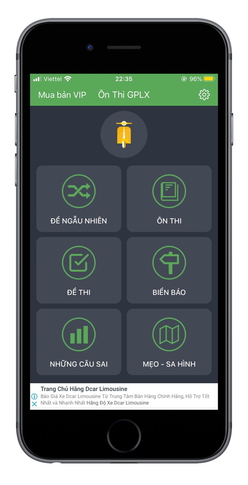 &nbsp;Ứng dụng &Ocirc;n thi giấy ph&eacute;p l&aacute;i xe tr&ecirc;n điện thoại