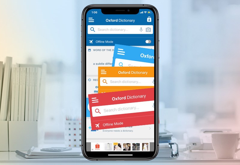 Lựa chọn m&agrave;u sắc y&ecirc;u th&iacute;ch cho giao diện ứng dụng