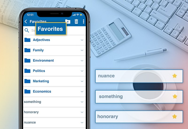 Sao lưu những từ vựng y&ecirc;u th&iacute;ch theo chủ đề