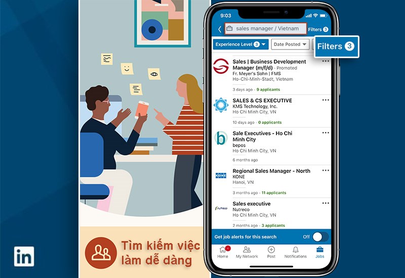 Tìm kiếm dễ dàng với bộ lọc