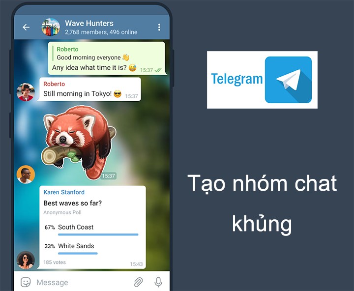 Tạo nhóm chat lên đến 200.000 người từ khắp nơi trên thế giới