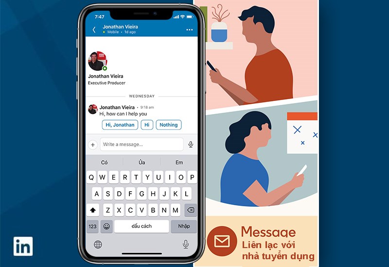 Trao đổi trực tiếp với các nhà tuyển dụng