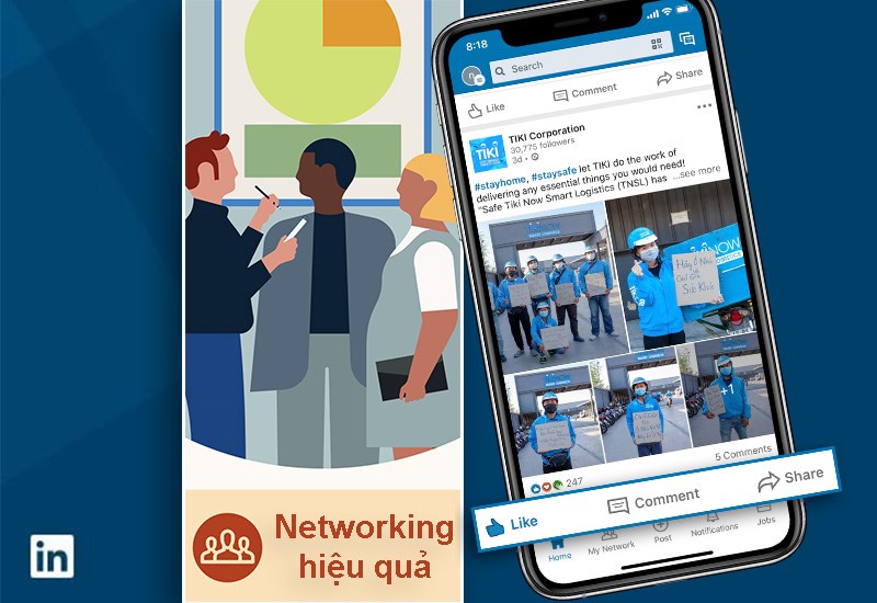 Tương tác như một mạng xã hội đồng thời mở rộng network