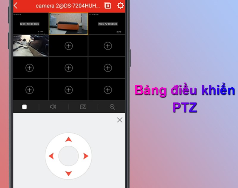 Điều khiển c&aacute;c thiết bị bằng bảng điều khiển bảo mật PTZ