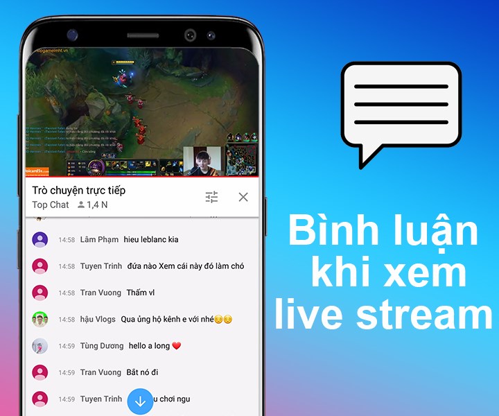 Bình luận khi xem livestream