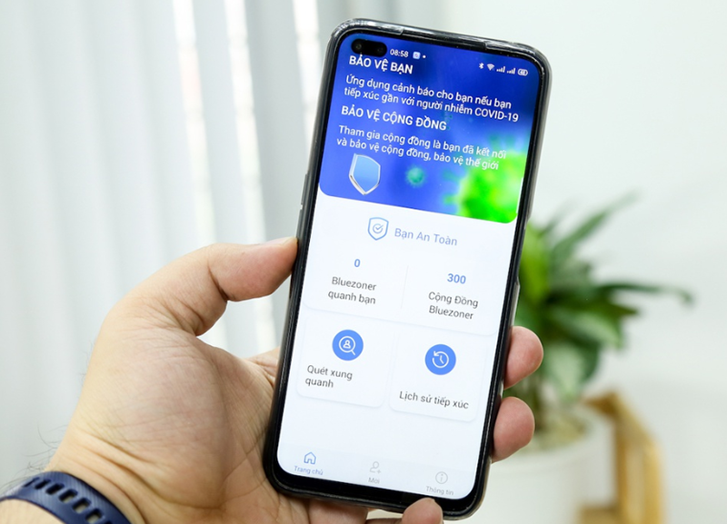 Ứng dụng Bluezone - Truy dấu F1, F2 ph&ograve;ng chống Covid-19