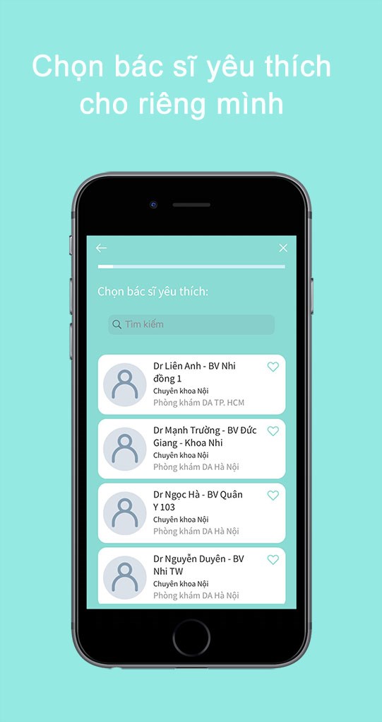 Chọn bác sĩ của riêng bạn trong ứng dụng Doctor Anywhere