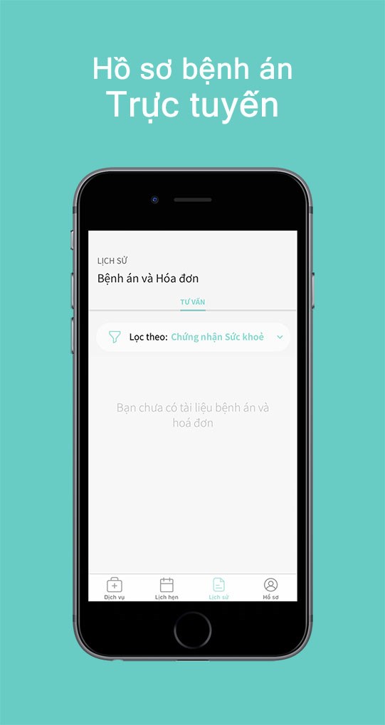 Hồ sơ y tế trong ứng dụng Doctor Anywhere