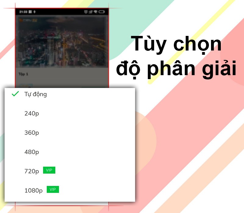 Tuỳ chỉnh độ phân giải đa dạng trên Zing TV