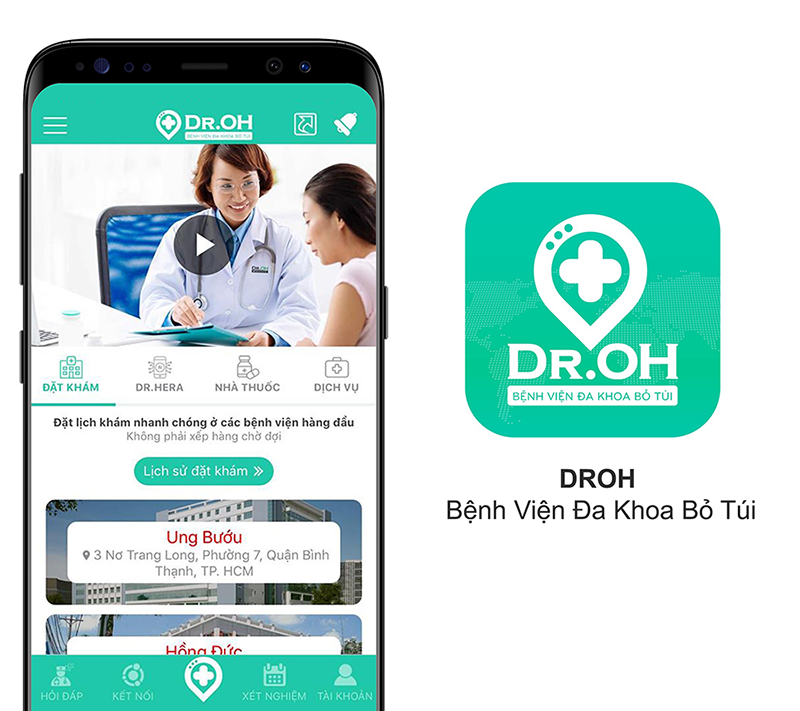 Ứng dụng DROH: Khám bệnh online với Bác sĩ | Link tải free, cách sử dụng
