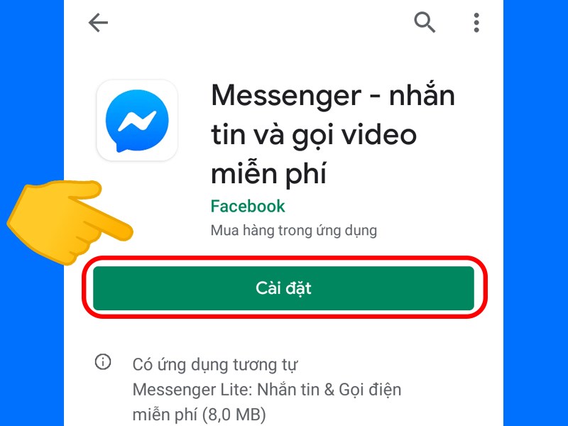 Hướng dẫn tải Facebook Messenger về điện thoại