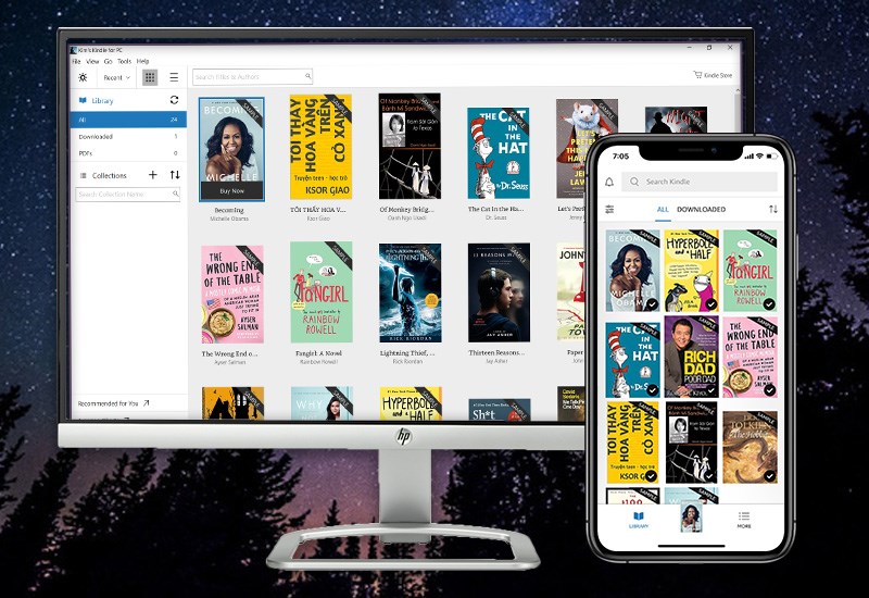 Đồng bộ các thiết bị cùng tài khoản Amazon 