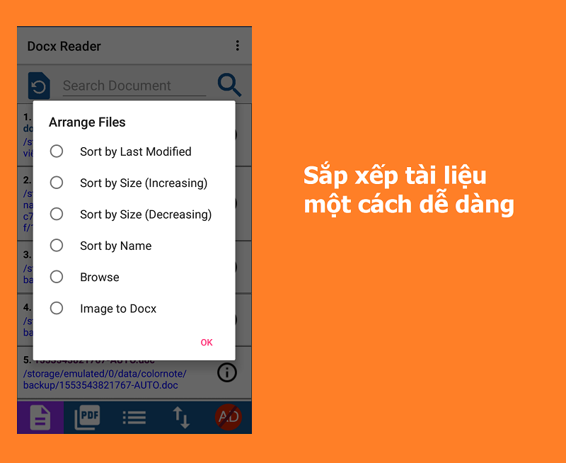  Sắp xếp tài liệu một cách dễ dàng