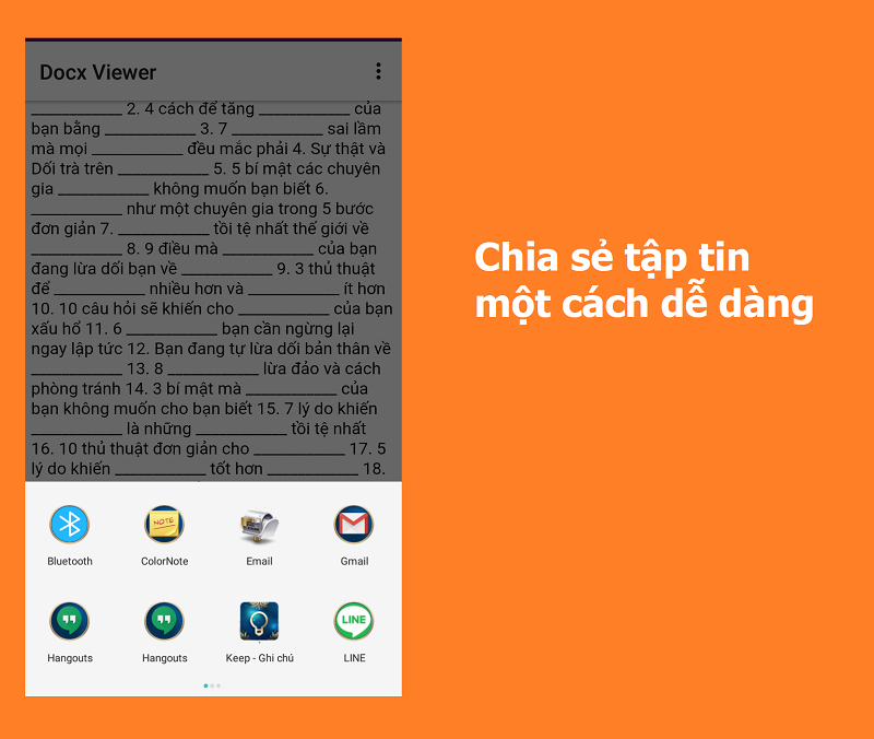 Chia sẻ tập tin dễ dàng