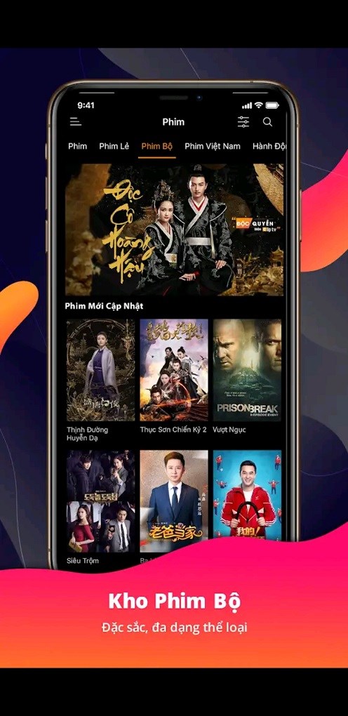 Kho phim bộ đồ sộ