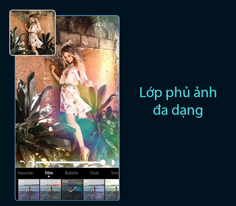 Chọn lớp phủ ảnh trong Koloro