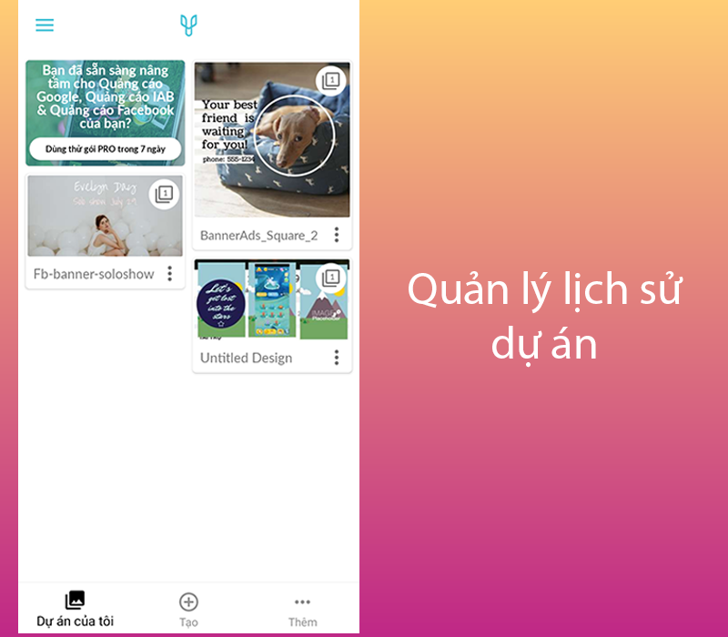 Mục dự &aacute;n của t&ocirc;i