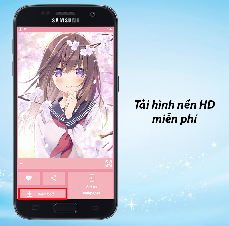 Hỗ trợ tải h&igrave;nh miễn ph&iacute; về điện thoại với chất lượng HD 