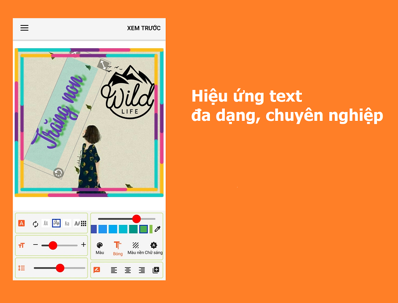 Hiệu ứng text đa dạng, chuyên nghiệp