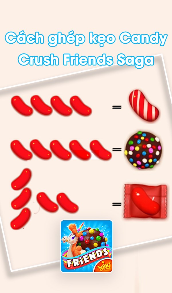 Cách ghép kẹo Candy Crush Friends Saga