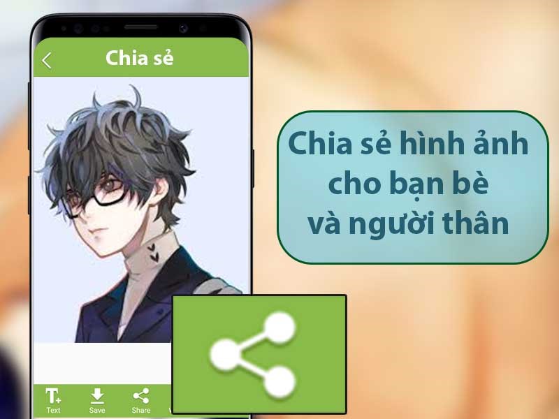 Chia sẻ hình ảnh cho bạn bè và người thân