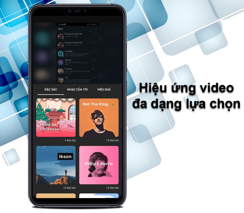 Nhiều hiệu ứng video cho bạn lựa chọn trên Inshot