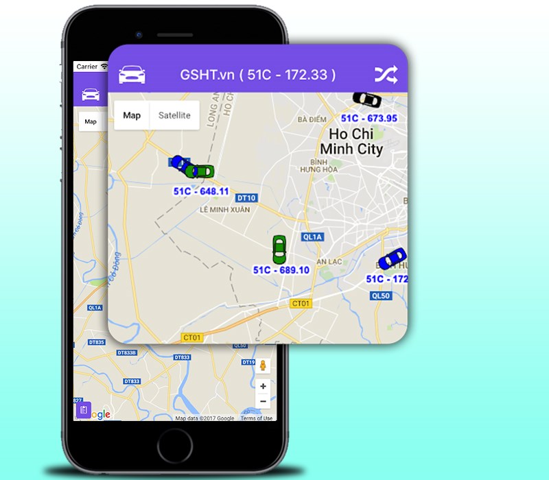 Kết hợp với định vị GPS Hộp đen Ôtô - gsht.vn giúp người dùng biết được vị trí xe và các thông tin xe