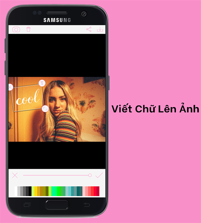 Viết chữ l&ecirc;n ảnh