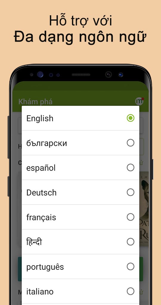 Đa dạng ng&ocirc;n ngữ tr&ecirc;n ứng dụng Media365