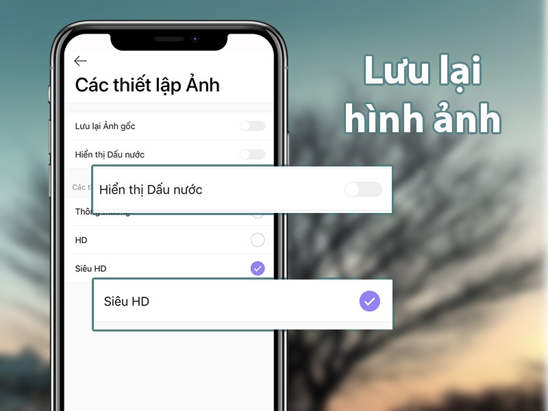 Hình ảnh lưu lại có độ phân giải cao và không có logo mờ