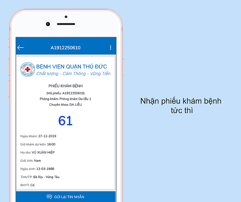 Phiếu khám bệnh online