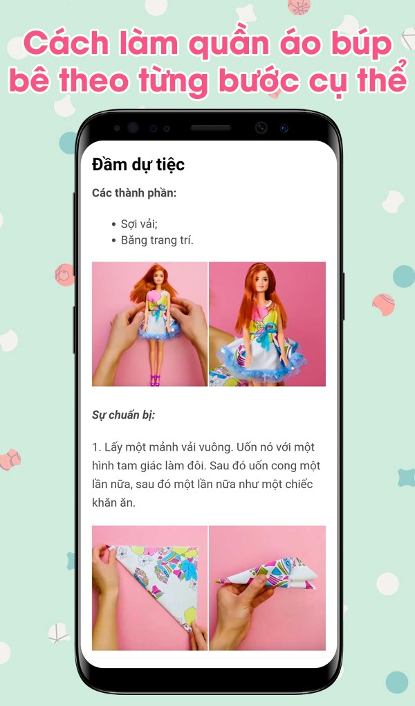 Cách làm quần áo búp bê theo từng bước cụ thể
