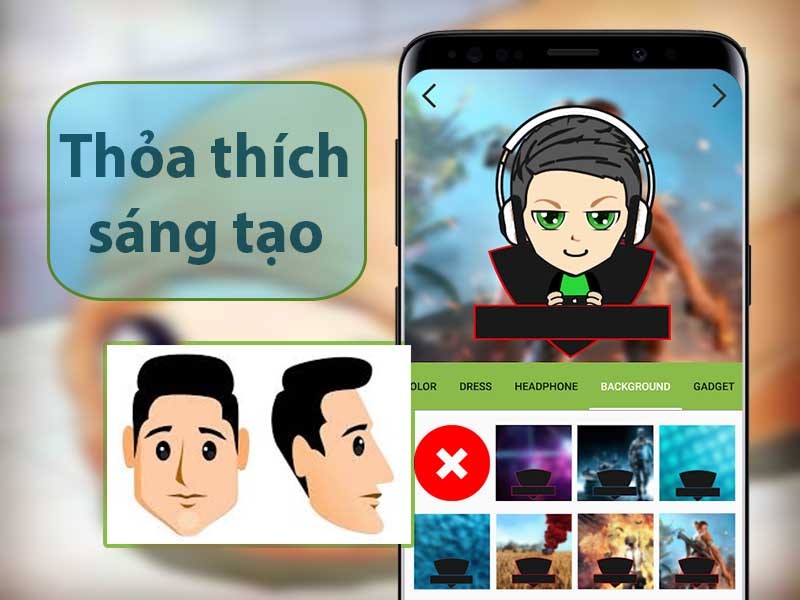 Tùy ý sáng tạo avatar hoạt hình cho riêng mình