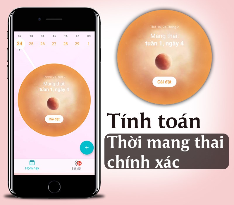Flo t&iacute;nh to&aacute;n thời gian mang thai ch&iacute;nh x&aacute;c