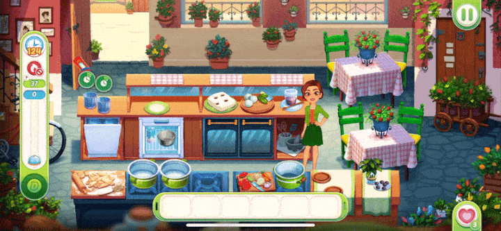 Các công đoạn nấu ăn trong Delicious World Cooking Game