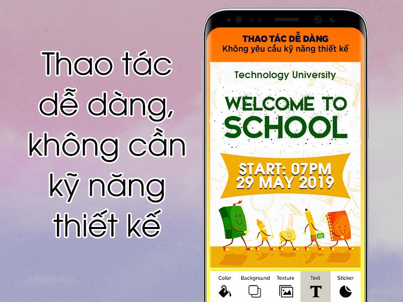 Hoạt động đơn giản, không yêu cầu kỹ năng thiết kế