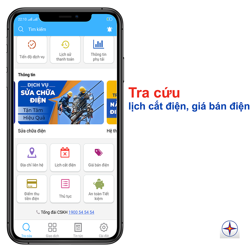 tra cứu lịch cắt điện, giá bán điện