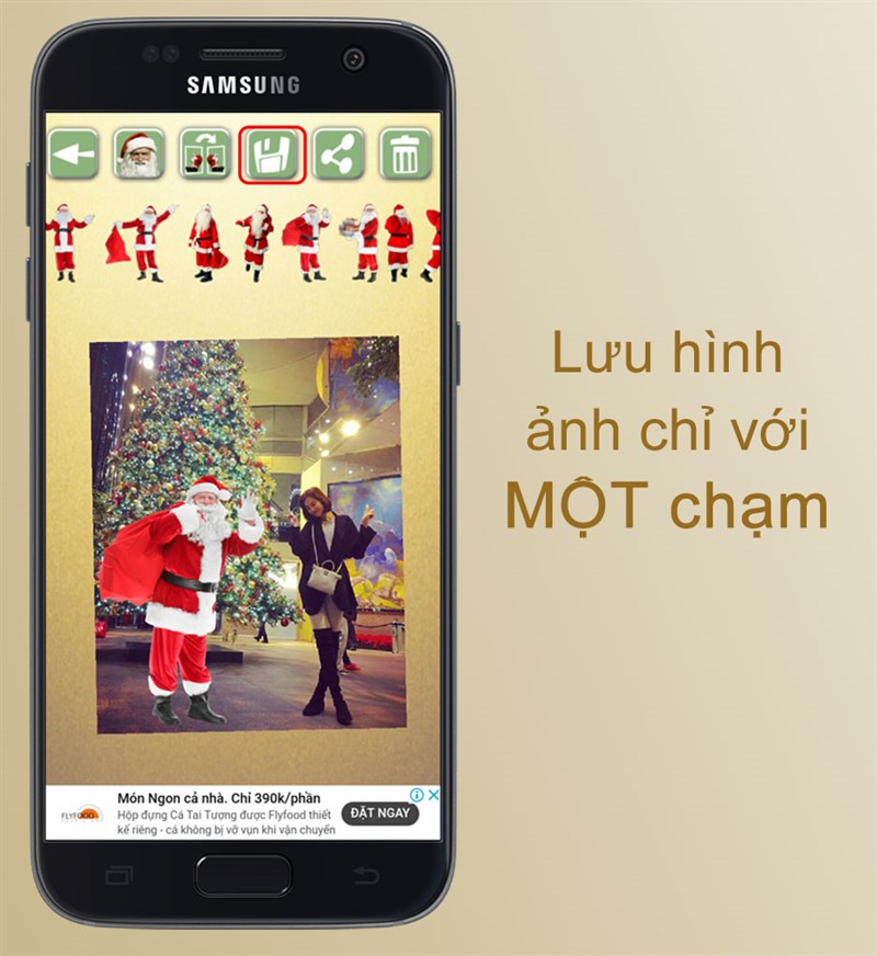 Lưu hình ảnh dễ dàng trên ứng dụng ứng dụng Ảnh của bạn với ông già Noel