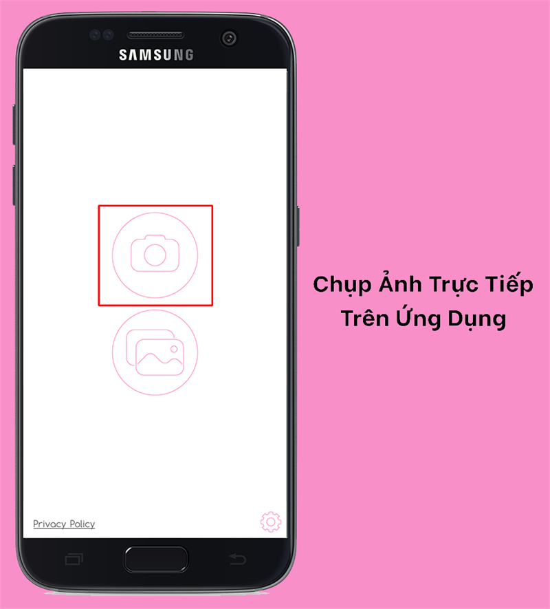Chụp ảnh trực tiếp tr&ecirc;n ứng dụng