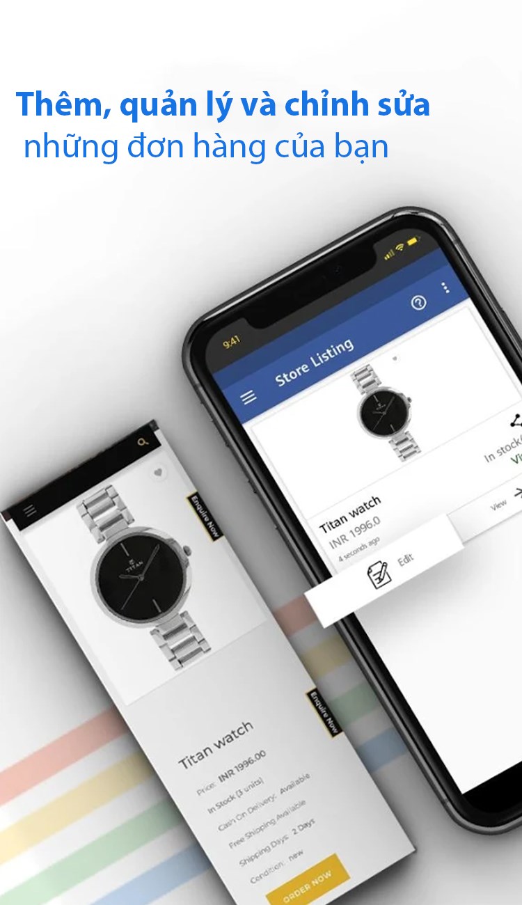 Dễ d&agrave;ng th&ecirc;m, quản l&yacute; v&agrave; chỉnh sửa những đơn h&agrave;ng