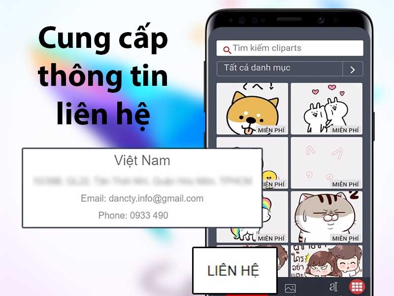 Cung cấp thông tin liên hệ nếu bạn cần trợ giúp