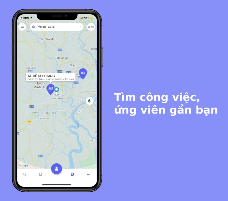 Việc l&agrave;m 365 t&igrave;m c&ocirc;ng việc, ứng vi&ecirc;n gần bạn.