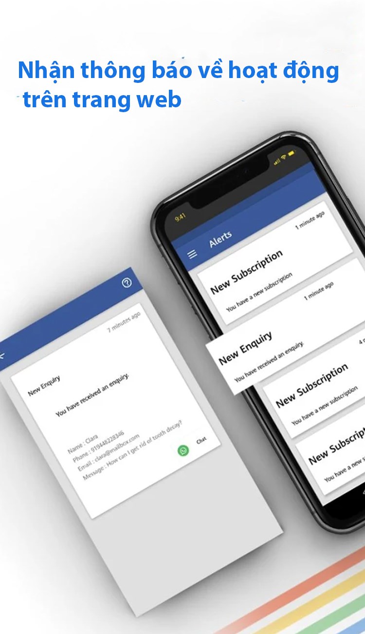 Nhận th&ocirc;ng b&aacute;o về hoạt động tr&ecirc;n trang web nhanh ch&oacute;ng