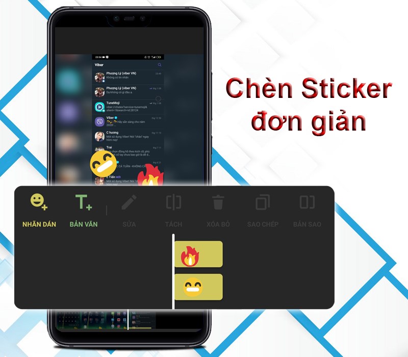 Inshot đa dạng về sticker và các icoin đáng yêu vui nhộn