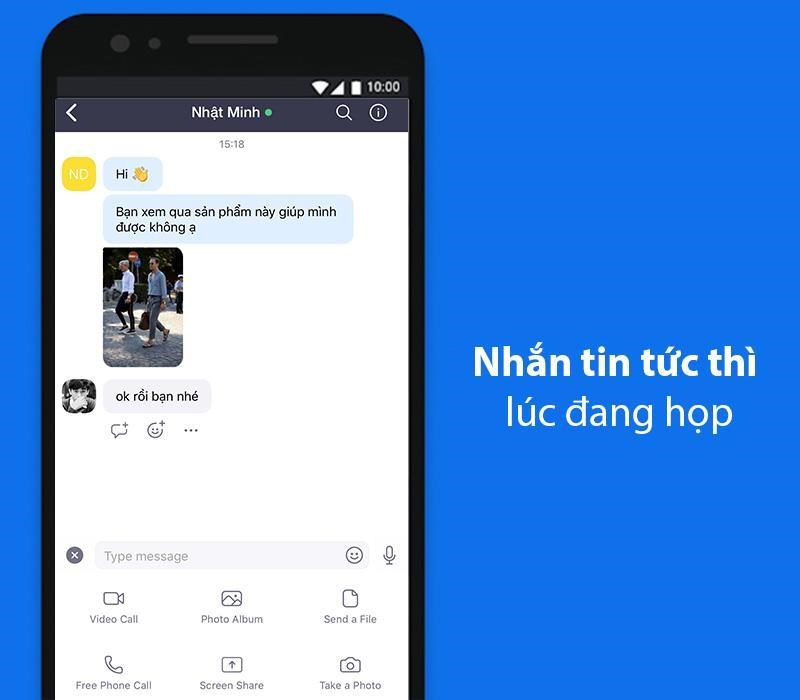 Trực tiếp gửi tin nhắn qua các thành viên