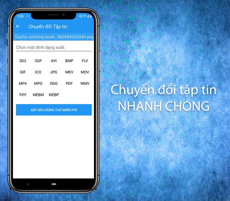 Chuyển đổi định dạng file nhanh chóng