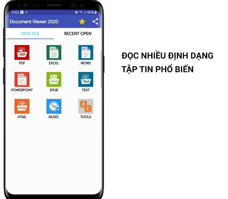 Đọc nhiều định dạng tập tin phổ biến