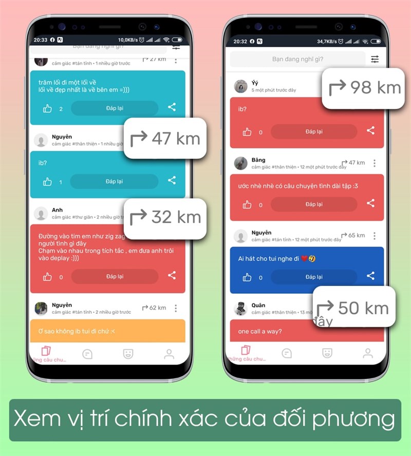 Profoundly hiển thị th&ocirc;ng tin vị tr&iacute; của người đang tr&ograve; chuyện