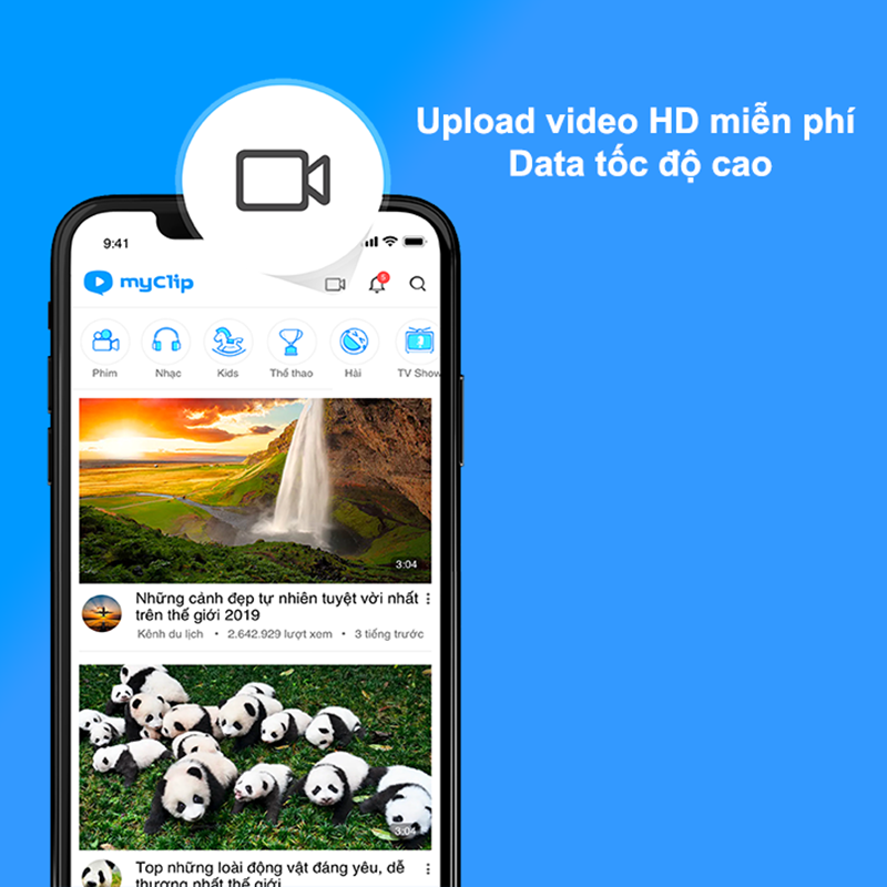 Đăng tải và chia sẻ video với bạn bè liên tục, không lo mất phí Data 3G/4G Viettel tốc độ cao