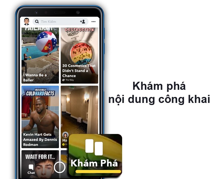 Khám phá mọi nơi từ bạn bè trên Snapchat